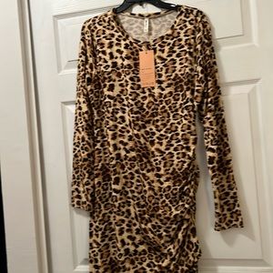 NWT Grecerelle Women’s Cheetah Print Dress